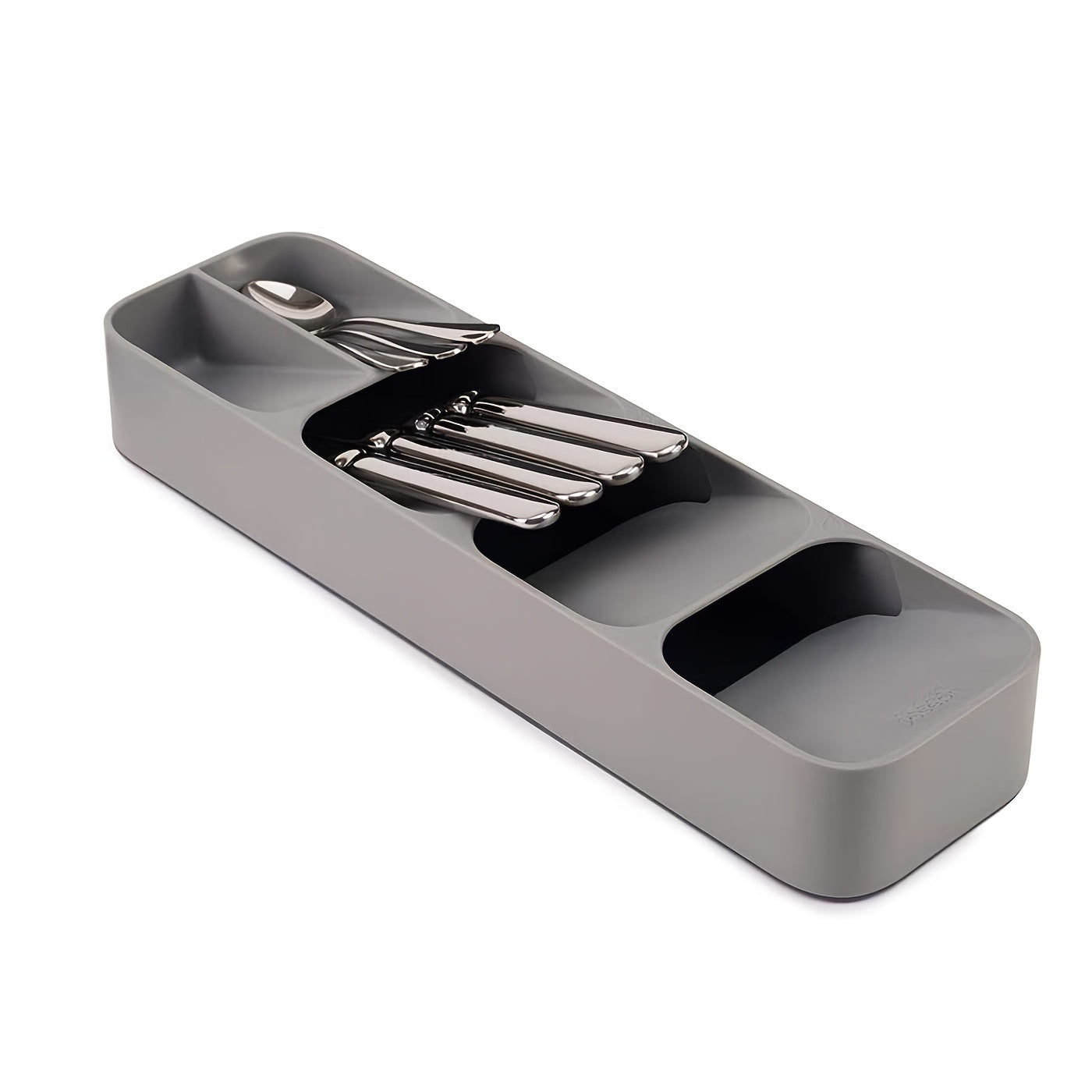 1pc Multifunctional Knife And Fork Compartment Storage Box; Cutlery Spoon Box Knife And Fork Divider Organizer; Kitchen Drawer Storage Box Tray; 5.5inch/4.3inch