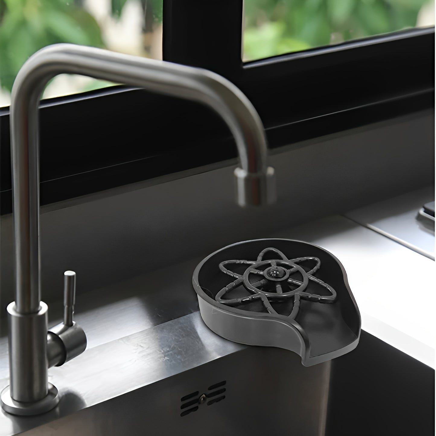 1pc Glass Rinser For Kitchen Sink; Bottle Cup Washer For Sink Attachment; Kitchen Bar Sink Cleaner; Bottle Washer; Kitchen Sink Automatic Flushing Device