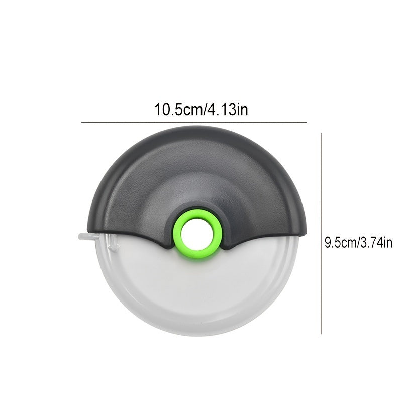1pc Stainless Steel Round Wheel Cutter With Lid For Cake; Bread; And Pies - Kitchen Baking Tool With Roulette Roller; Suitable For Home Kitchen Baking; Household Pizza Baking