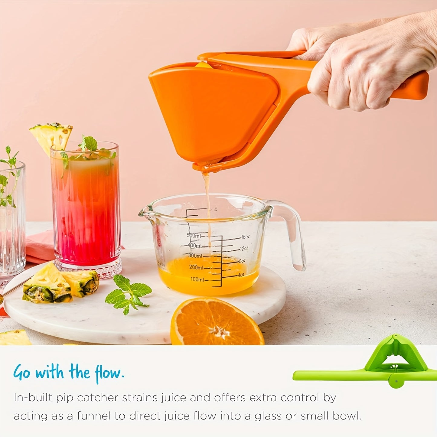 1 Set; Citrus Juicer; Multifunctional Lemon Juicer; Creative Orange Juicer; Reusable Manual Juicer; Abs Squeezer Juicer For Orange Lemon; Kitchen Gadgets