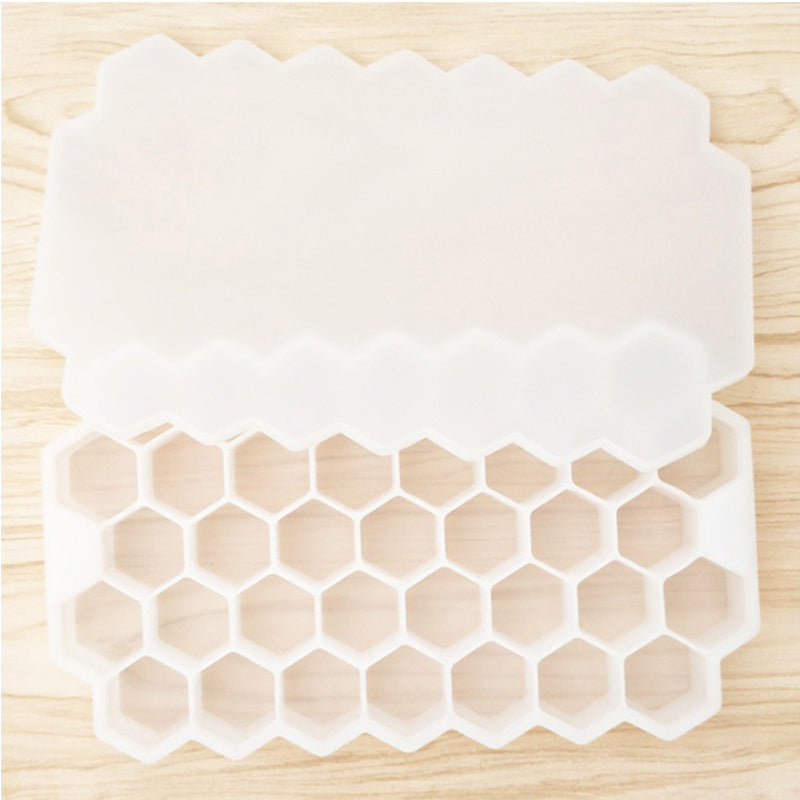 1pc Ice Tray Mold Honeycomb Silicone Ice Tray Hexagonal Ice Tray 37 Honeycomb Ice Trays