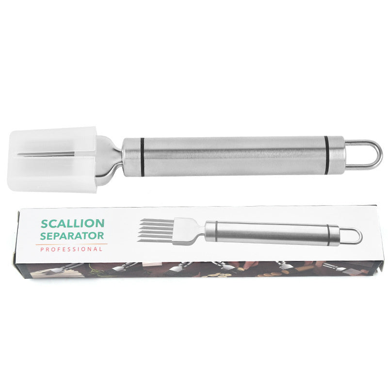 304 Stainless Steel Onion Cutter; Kitchen Accessory; Chopping Green Onion; Veggie Chopper; Multifunctional Scallion Cutter