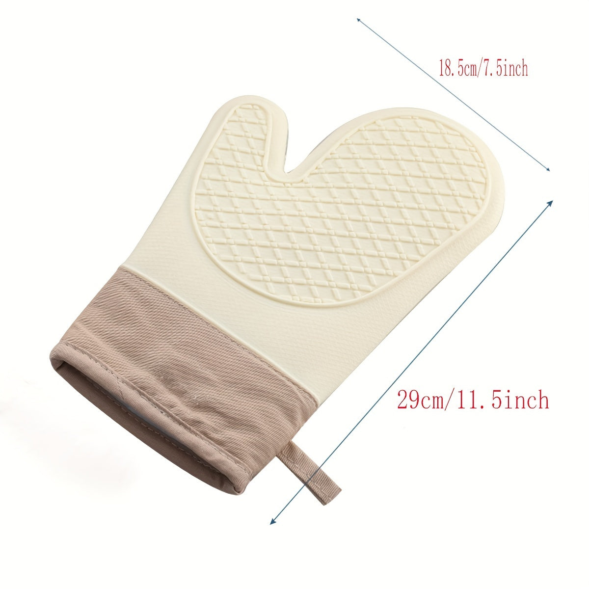 1pc Anti-scalding Gloves Heat Insulation Thickened Silicone Kitchen Oven Special Baking High Temperature Resistant Non-slip Heat-proof Microwave Oven Baking