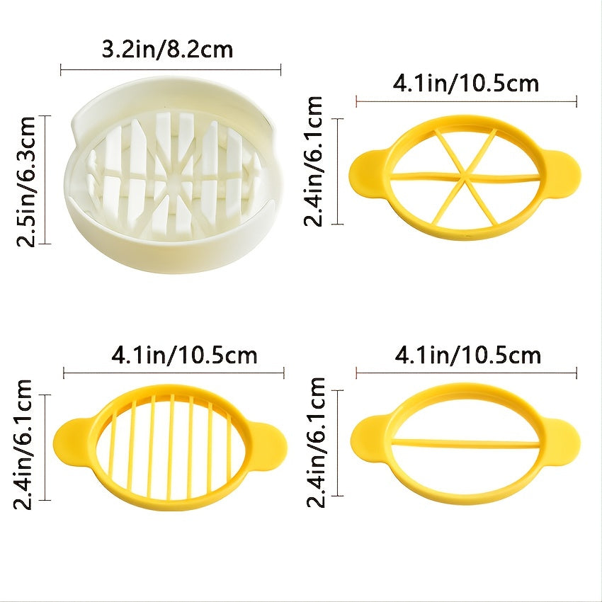1pc 3 In 1 Egg Slicer; Multi-functional Egg Cutter; Kitchen Creative Tools