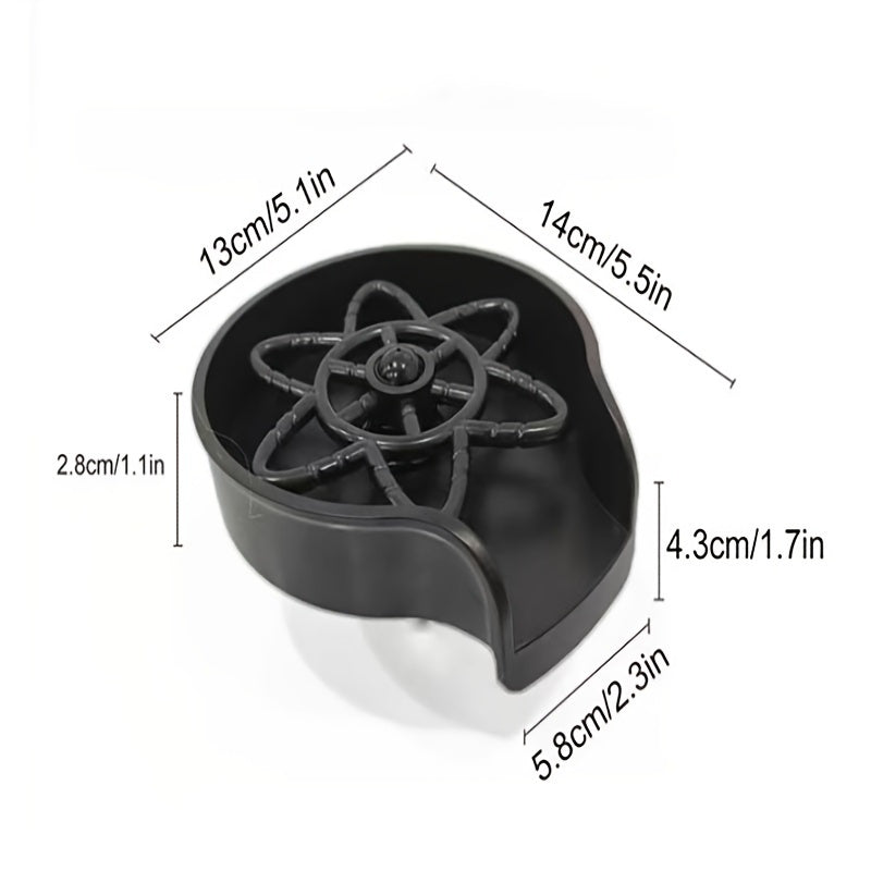1pc Glass Rinser For Kitchen Sink; Bottle Cup Washer For Sink Attachment; Kitchen Bar Sink Cleaner; Bottle Washer; Kitchen Sink Automatic Flushing Device