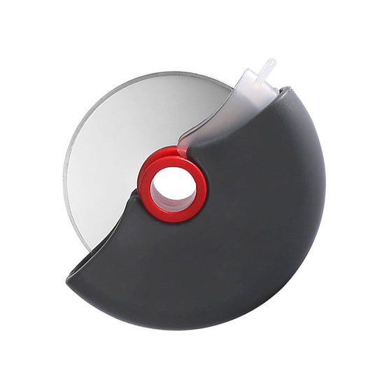 1pc Stainless Steel Round Wheel Cutter With Lid For Cake; Bread; And Pies - Kitchen Baking Tool With Roulette Roller; Suitable For Home Kitchen Baking; Household Pizza Baking