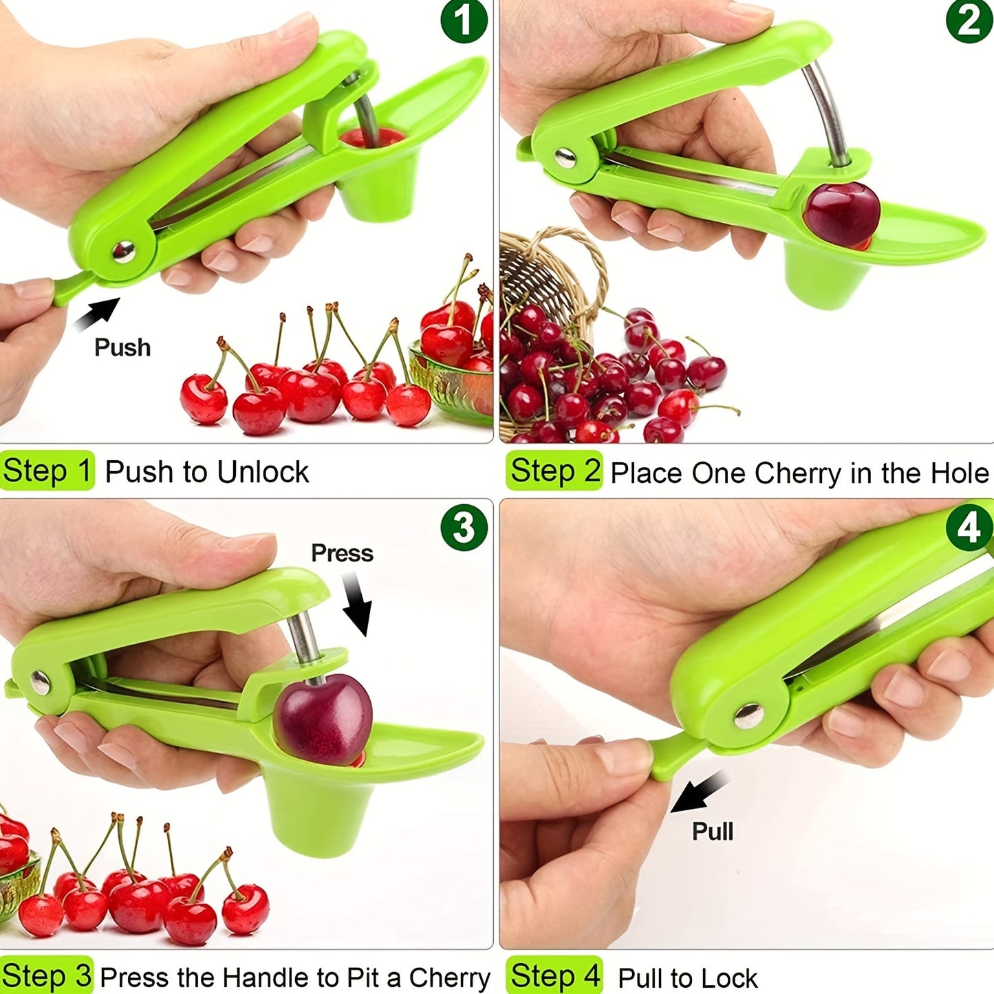 1pc Cherry Pitter Tool; Olive Pitter Tool; Cherry Pitter Remover Corer Tool Suitable For Make Fresh Cherry Dishes; Cherries Pie; Cocktail; Kitchen Accessories