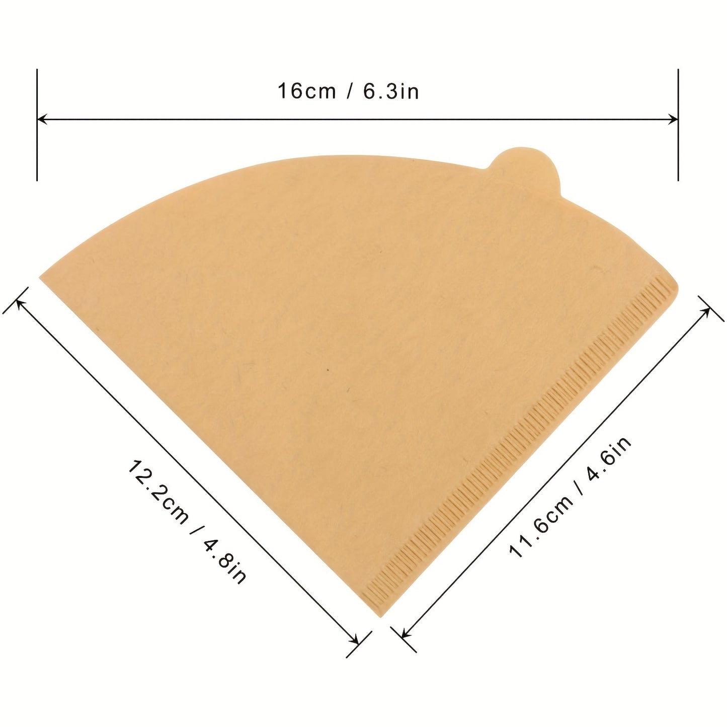 100pcs Of V60 Filters 02; Conical Coffee Filters 2; Size 02 Coffee Filters; Used For Pour-over Coffee Drippers; 1-4 Cups; 100 Pieces; Natural And Unbleached