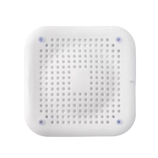 1pc Square Drain Hair Catcher, Hair Filter With Suction Cup, Sink Anti-Clog Filters, Tub Shower Floor Drain Plugs, Easy To Install, Suit For Bathroom, Bathtub, Kitchen, Bathroom Accessories