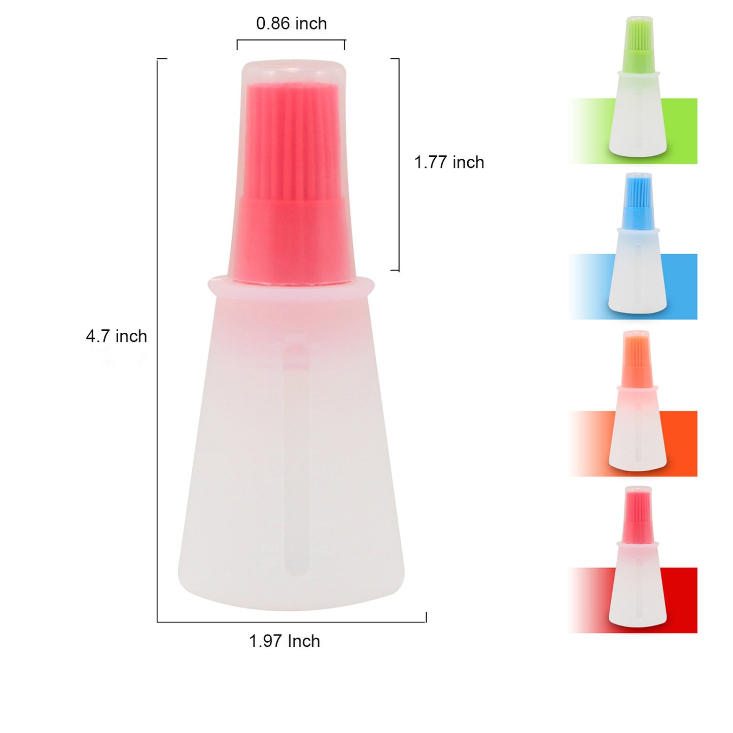 Silicone Flat-bottomed Barbecue Oil Bottle Brush BBQ Brushes