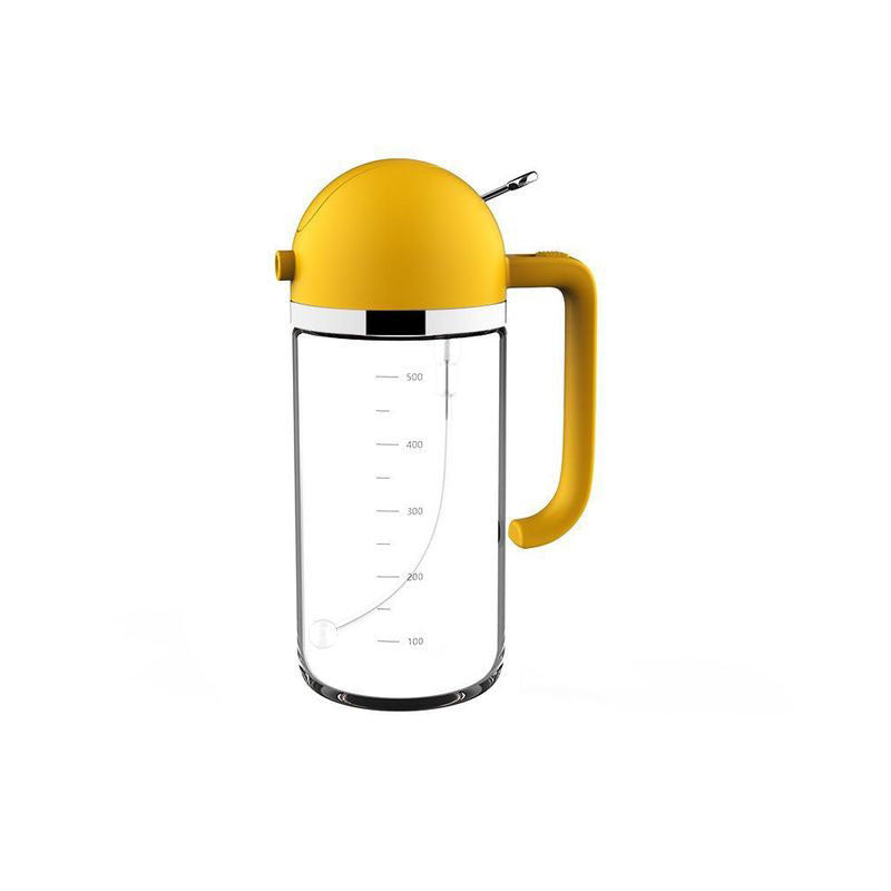 1pc 2-in-1 Oil Bottle Spray And Automatically Open Pour Olive Oil Gravy Boats Grill Sprayer Leak-proof Nozzle BBQ Kitchen Accessories