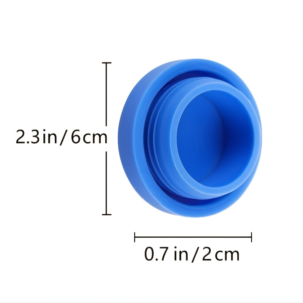 1 Pack 5 Gallon Water Jug Cap Reusable; Non-Spill 55mm/2.17in Water Bottle Caps; Silicone Replacement Cap Lids Anti Splash