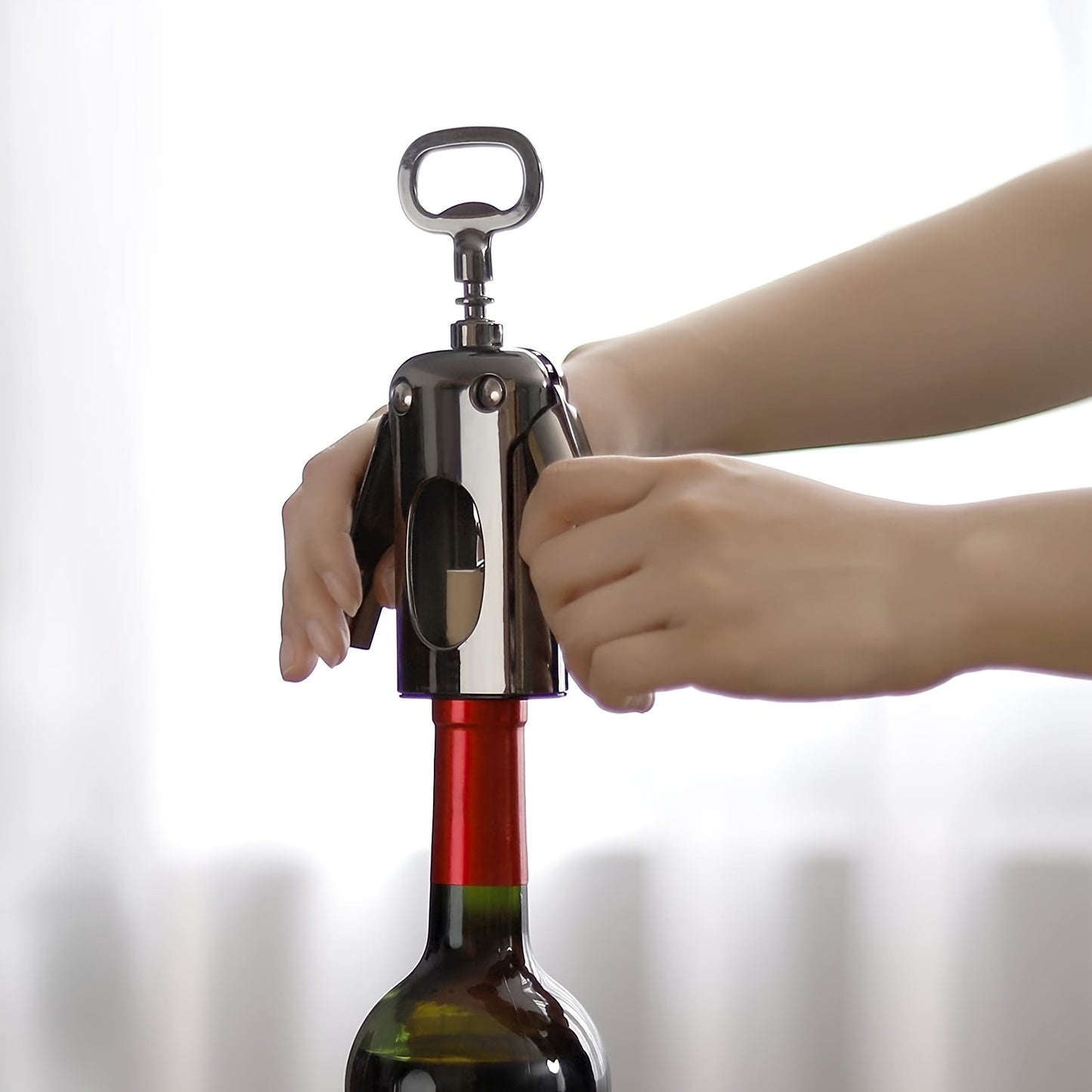 1pc Wing Corkscrew; ; Multifunctional Wine And Beer Corkscrew For Wine Openers With Cork And Beer Bottles; For Wine Lovers; Waiters And Bartenders In The Kitchen Castle Restaurant Bar