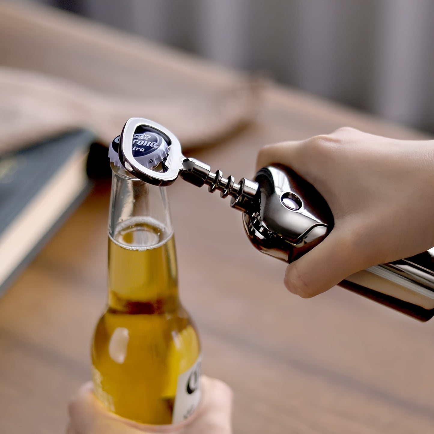 1pc Wing Corkscrew; ; Multifunctional Wine And Beer Corkscrew For Wine Openers With Cork And Beer Bottles; For Wine Lovers; Waiters And Bartenders In The Kitchen Castle Restaurant Bar